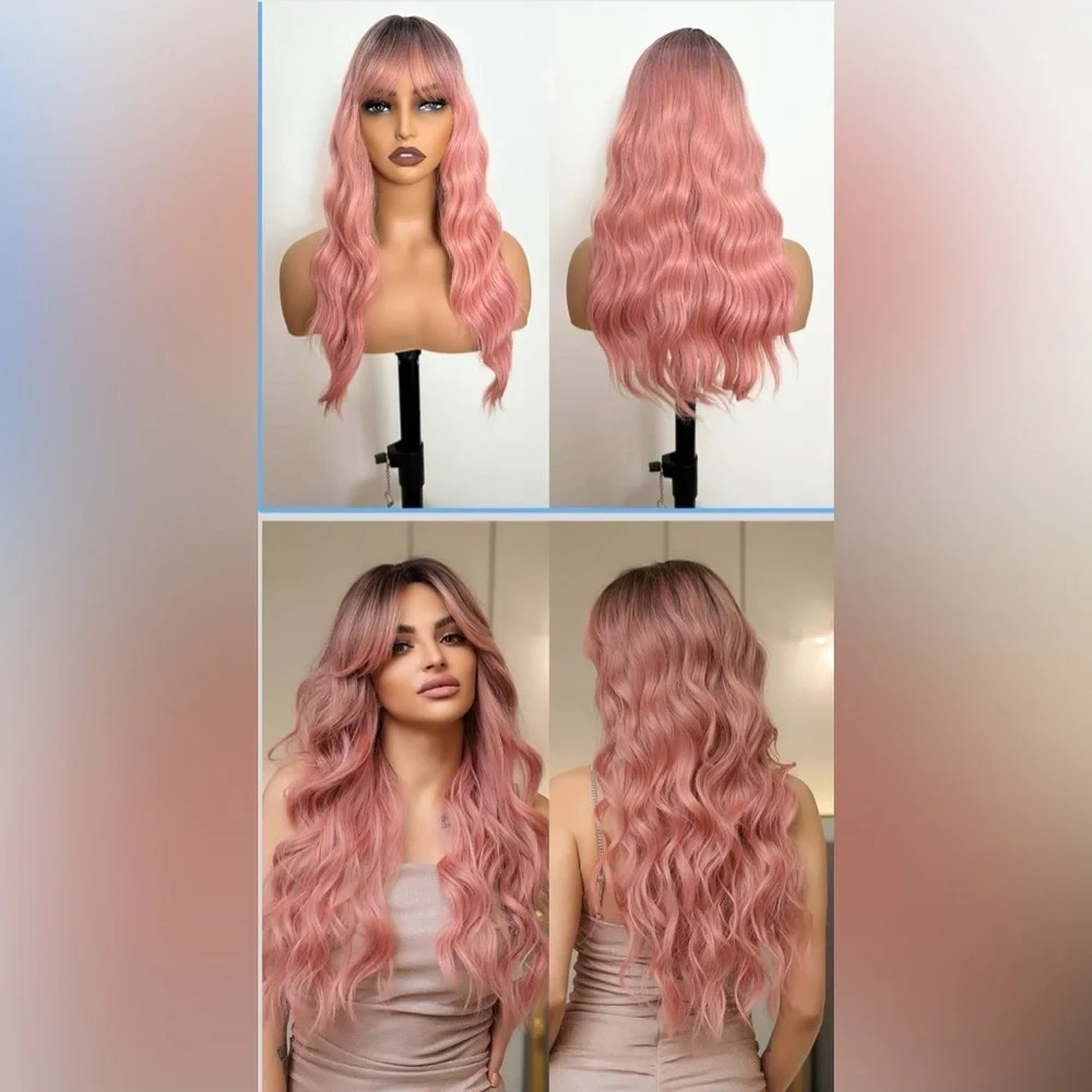 Pink ombré wig never worn